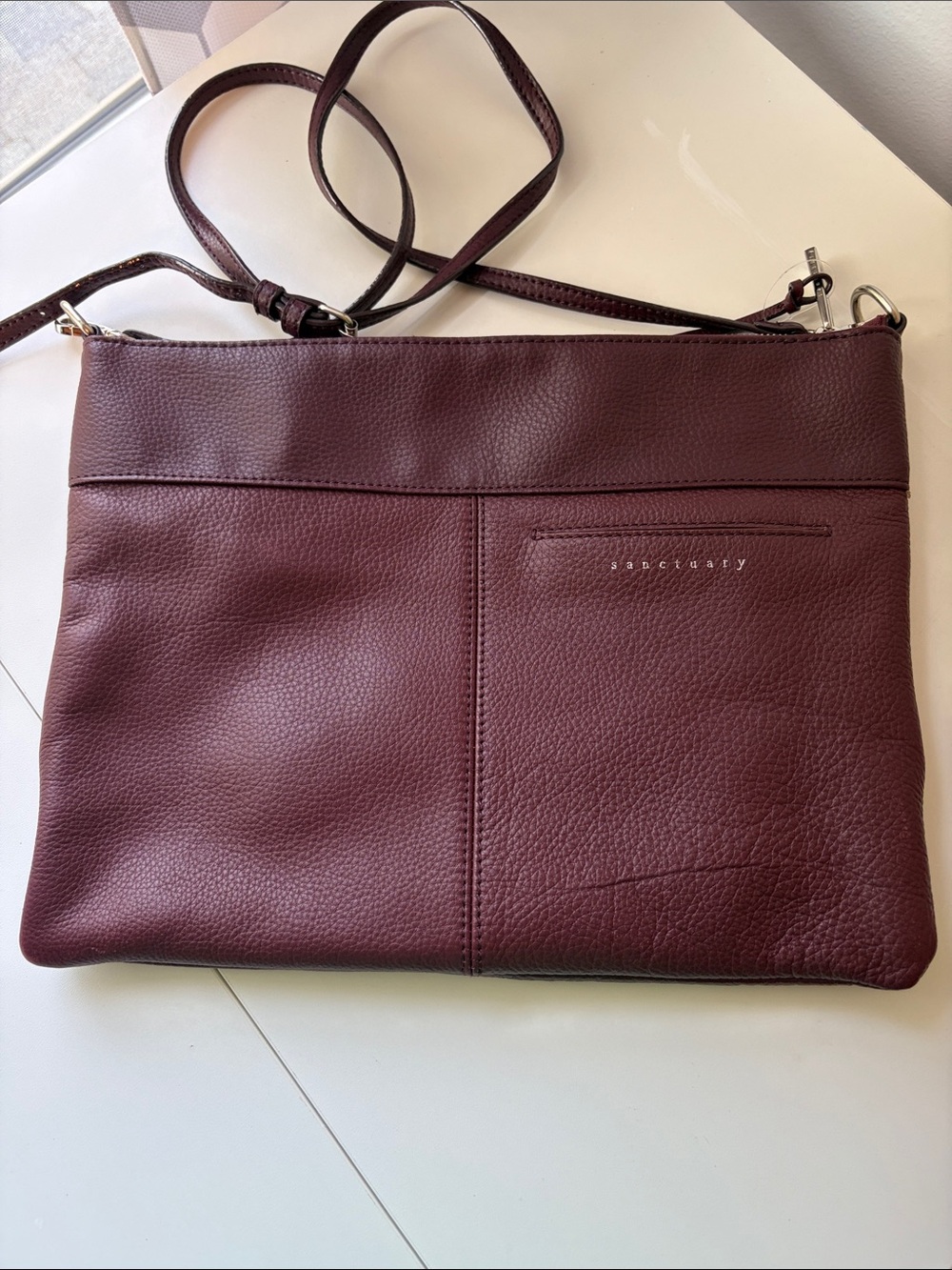 Sanctuary Crossbody Bag in Burgundy
